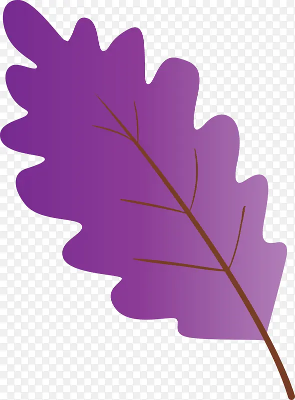水彩叶子 叶子 紫色