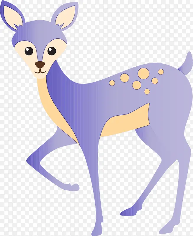 水彩画鹿 水彩画 颜料