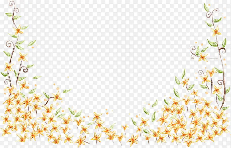 花卉矩形框 花卉设计 植物