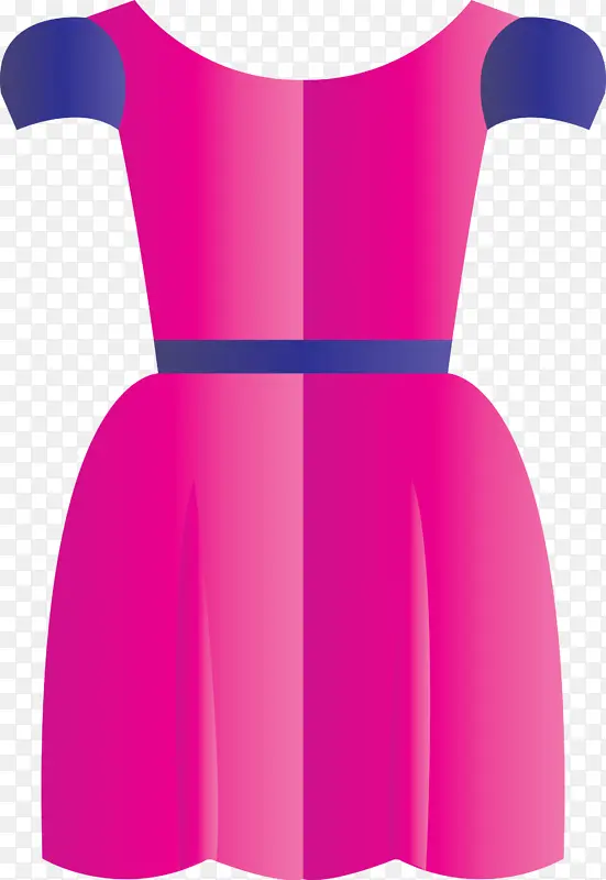 水彩连衣裙 服装 粉色