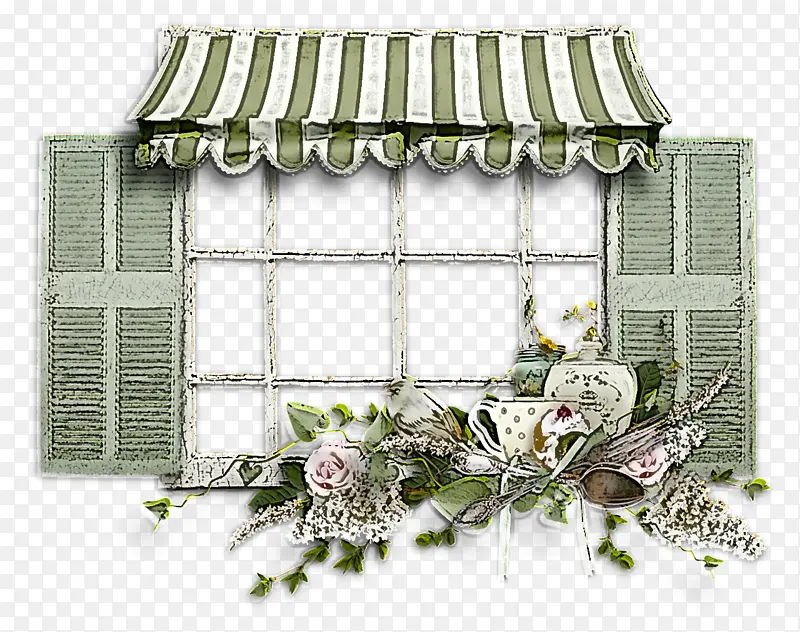 植物 窗户 小屋
