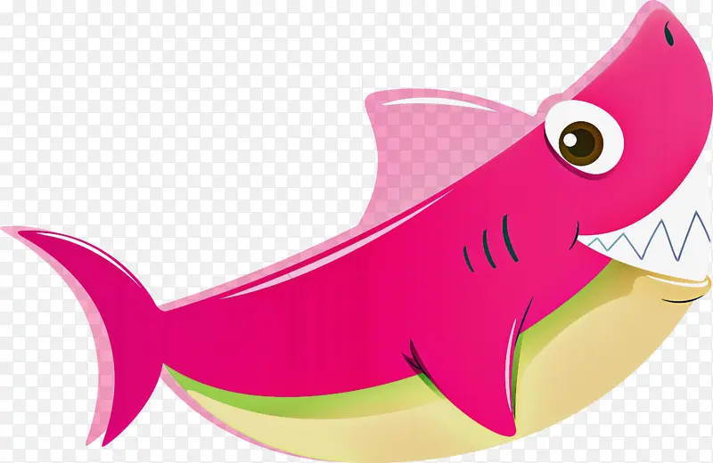粉色 卡通 鱼