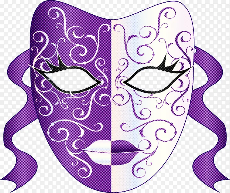 紫色 头 面具