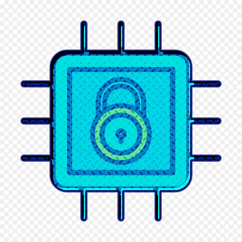 加密图标 锁定图标 网络图标