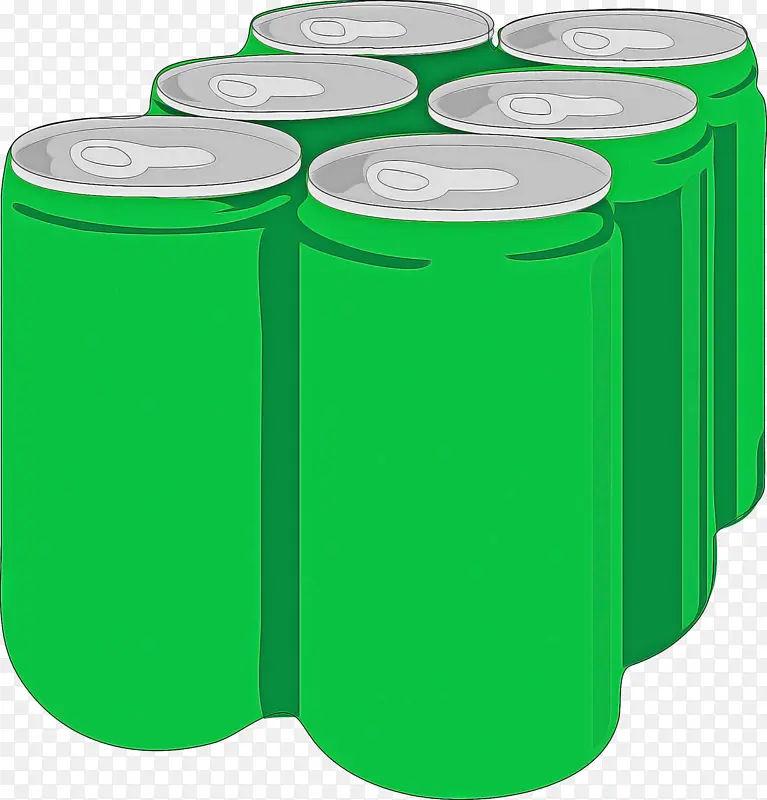 饮料罐 绿色 铝罐