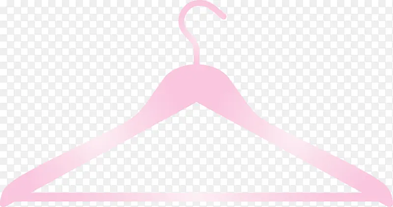 粉色 衣架 标志