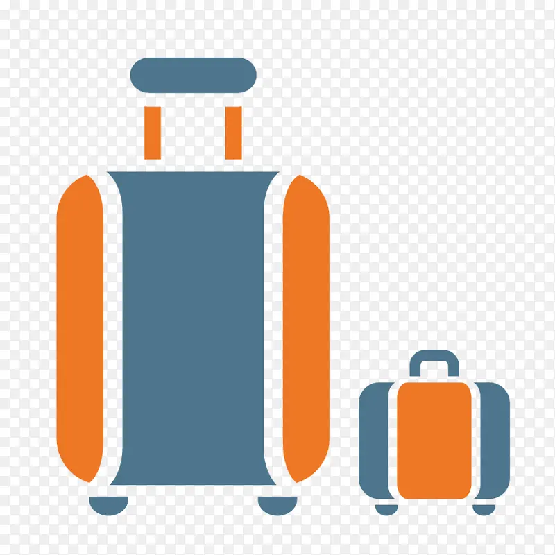 行李箱 橙色 行李