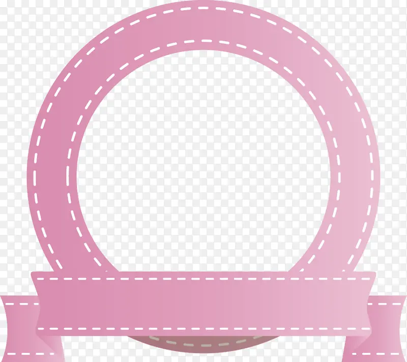 徽章丝带 粉色 材质属性
