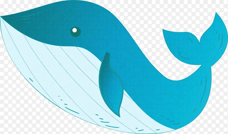 水彩鲸鱼 水族 宽吻海豚