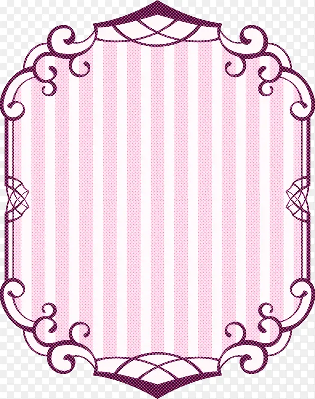 经典框架 粉色 线条