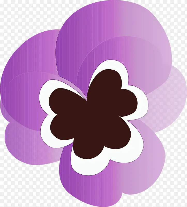 三色紫罗兰 春花 水彩