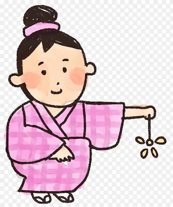 卡通 粉色 儿童