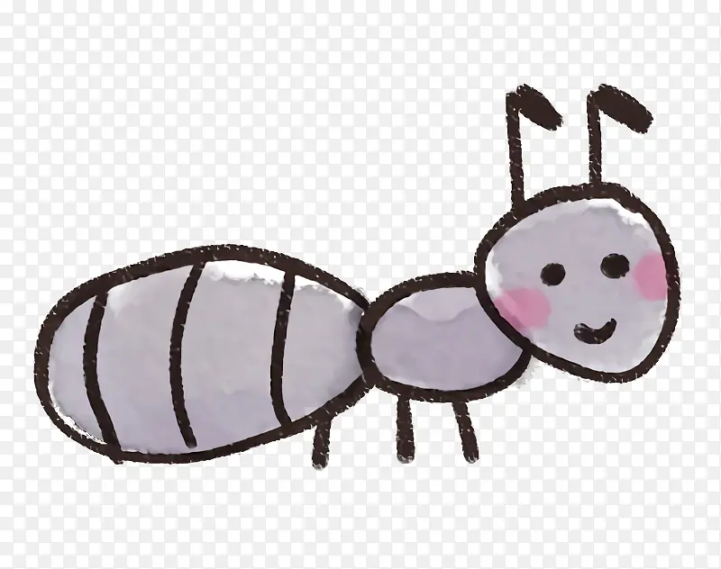 昆虫 卡通 粉色