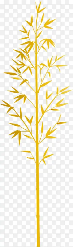 竹子 叶子 黄色