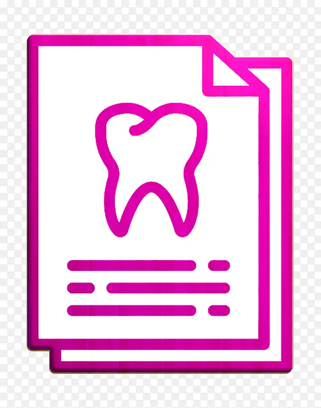 牙科记录图标 牙齿图标 牙科图标