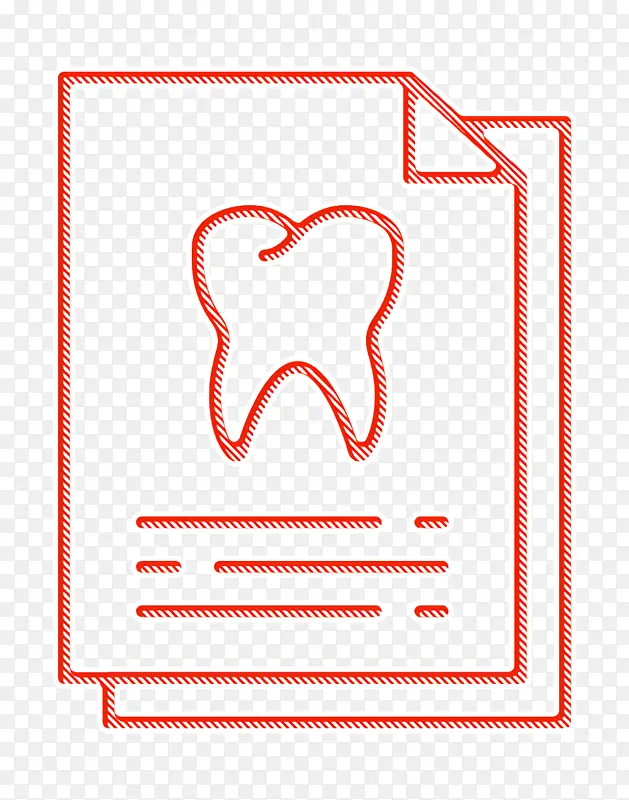 牙科记录图标 牙科图标 牙齿图标