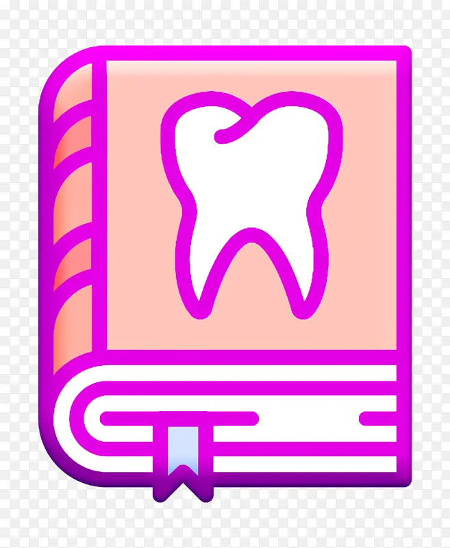 牙齿图标 牙科图标 粉色