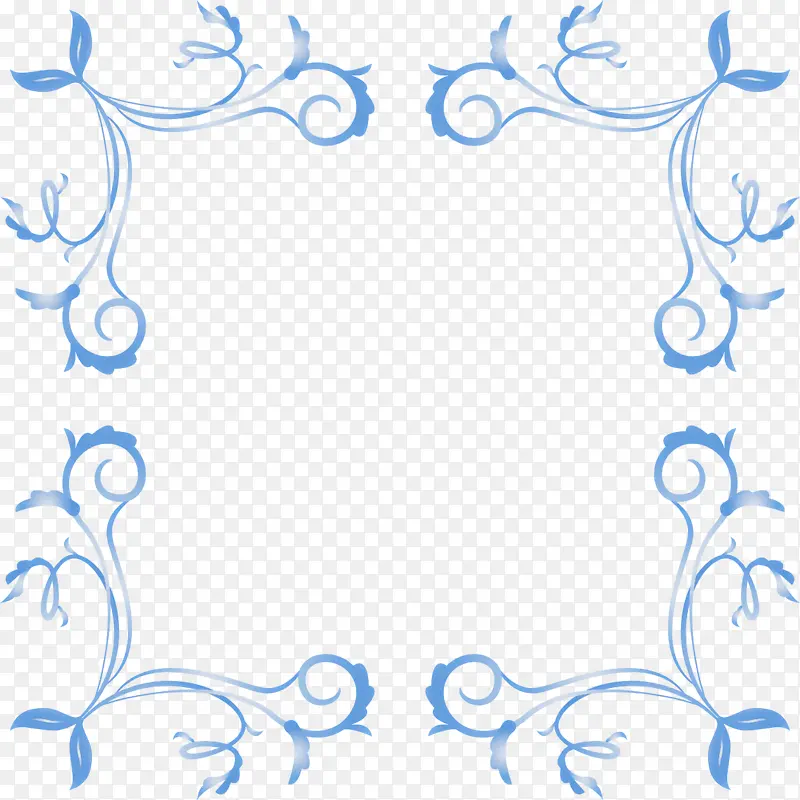 框架 蓝色 装饰