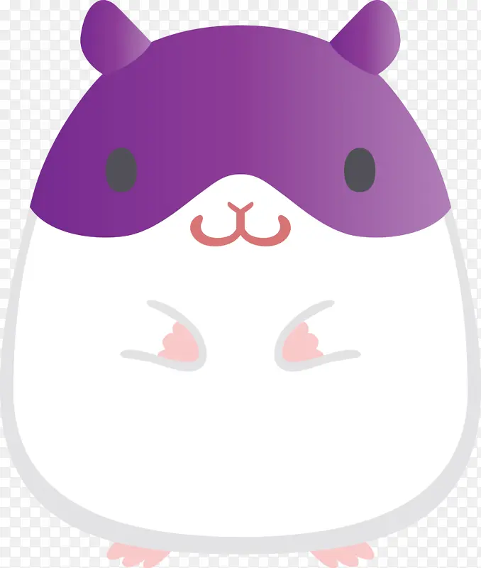 仓鼠 紫罗兰 粉色
