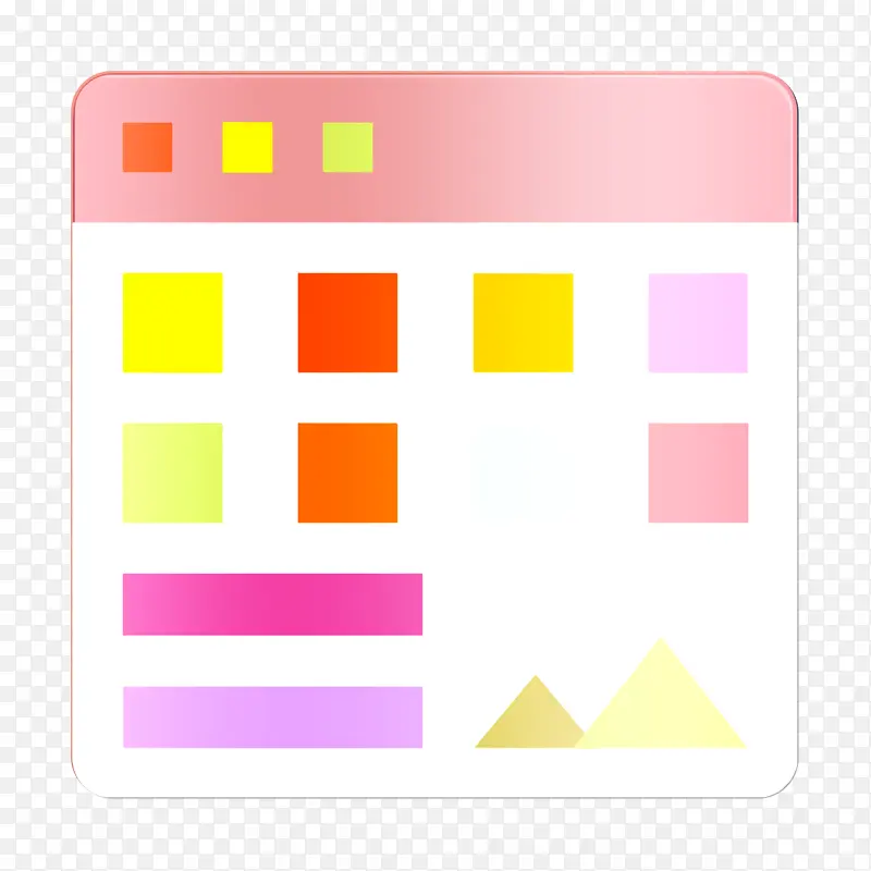 公文包图标 用户界面第三卷图标 粉色