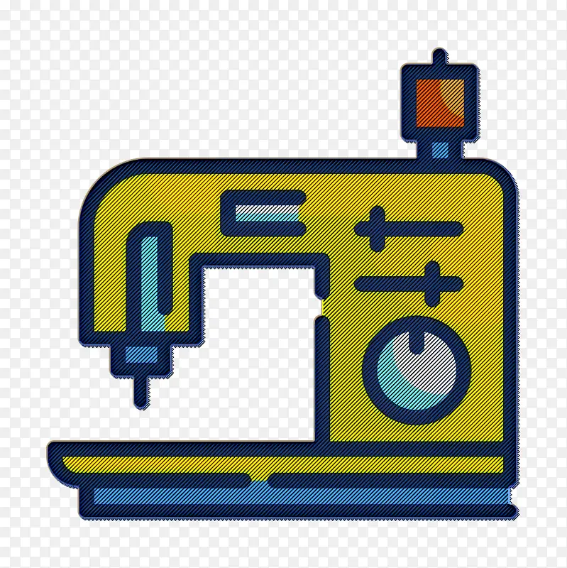 缝纫机图标 劳工图标 缝纫图标