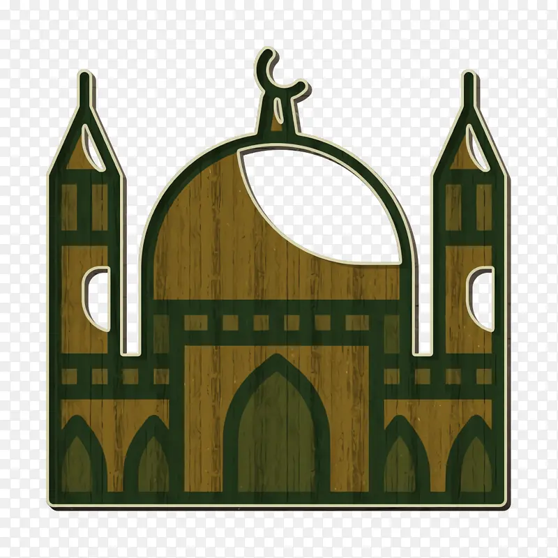 文化图标 建筑图标 清真寺图标