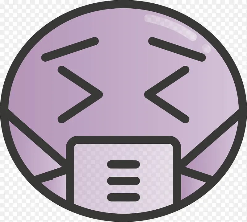 带医用口罩的表情符号 新冠病毒 冠状病毒疾病