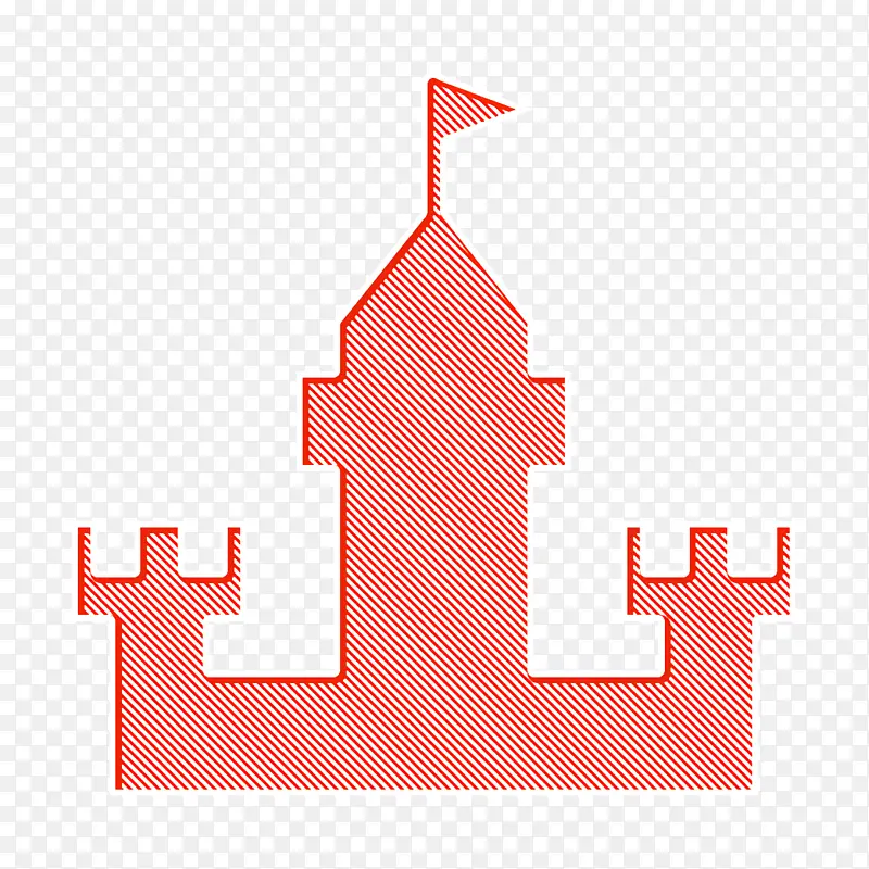 城堡图标 建筑和城市图标 建筑图标