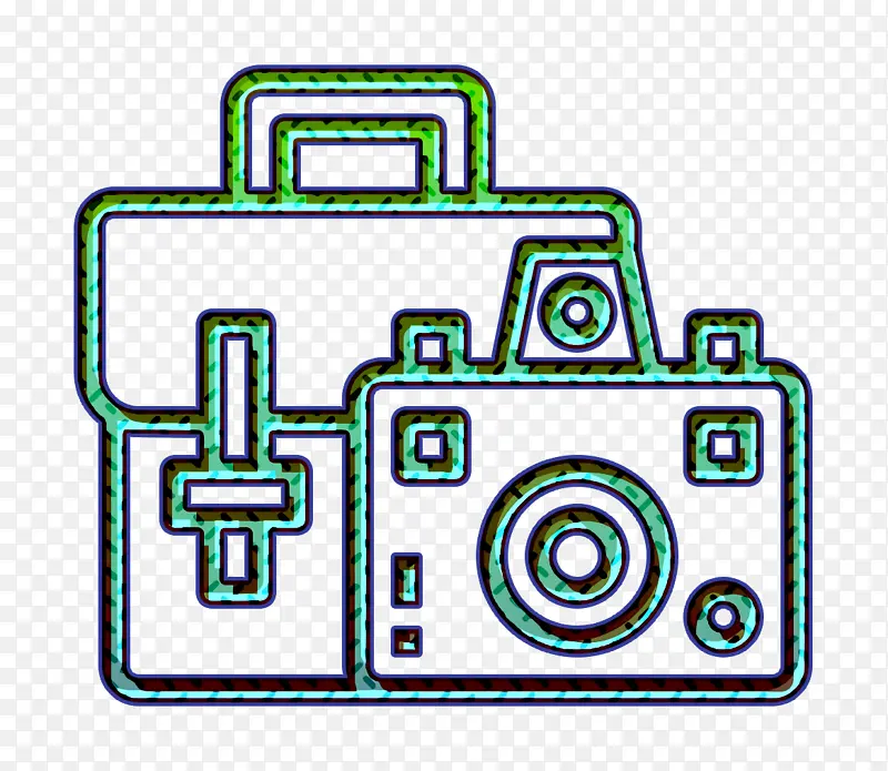 摄影图标 相机包图标 箱子图标