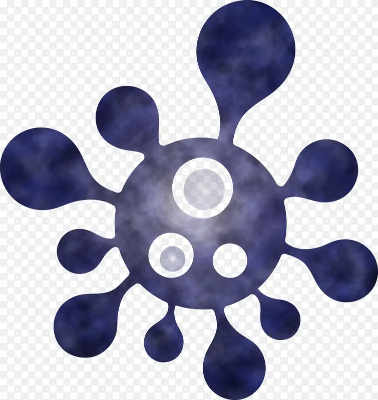 细菌 病毒 钴蓝