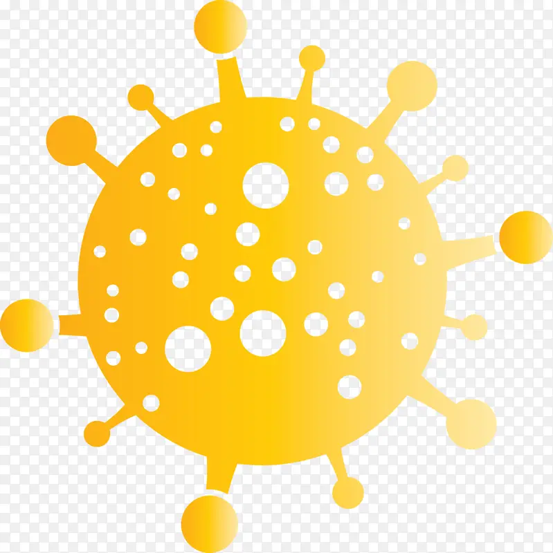 细菌细菌病毒黄色圆圈
