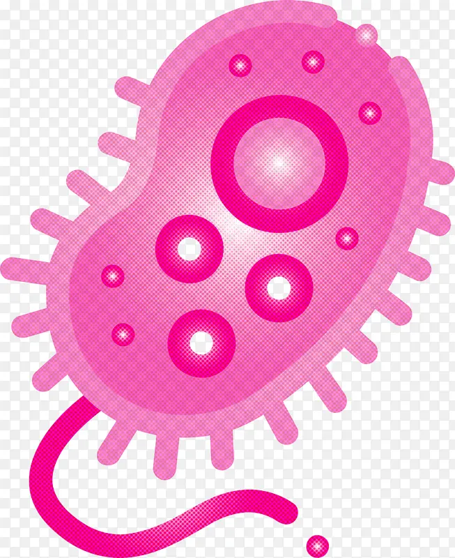 细菌细菌病毒粉色品红色
