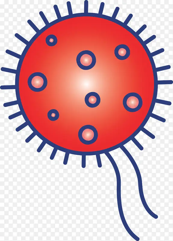 细菌细菌病毒圆圈微笑表情符号