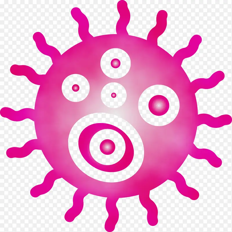 细菌 病毒 水彩