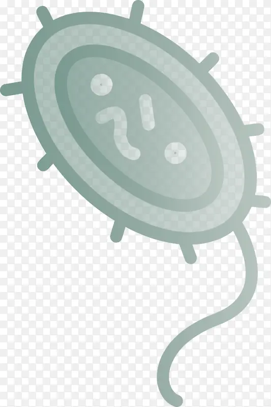 细菌细菌病毒绿色椭圆形