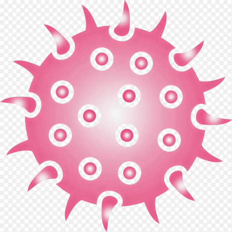 细菌 病毒 粉色