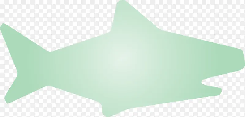 鲨鱼宝宝 鲨鱼 绿色
