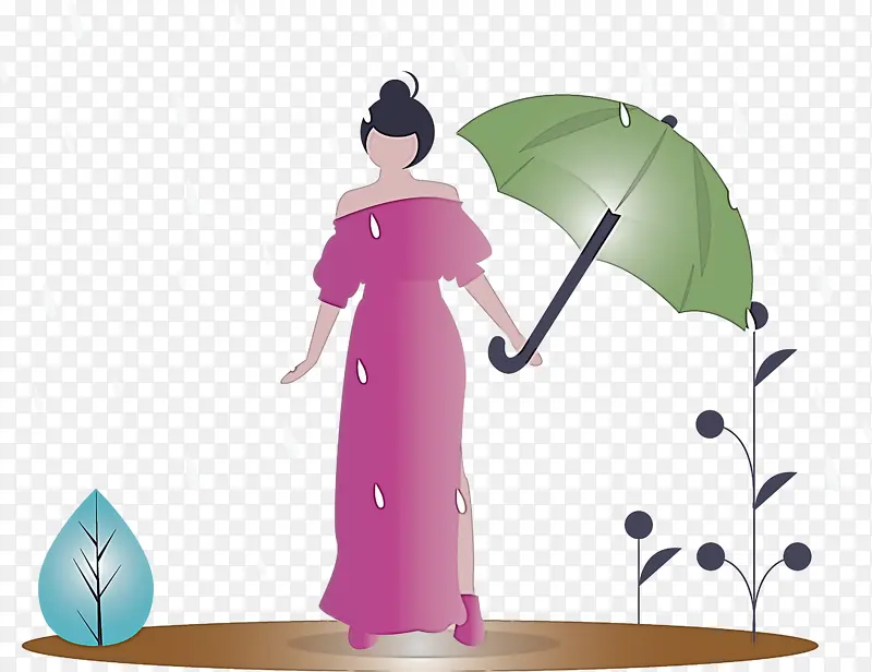 春天下雨了