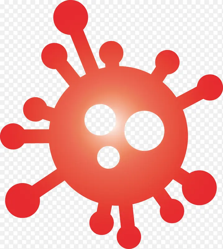 细菌 病毒 红色