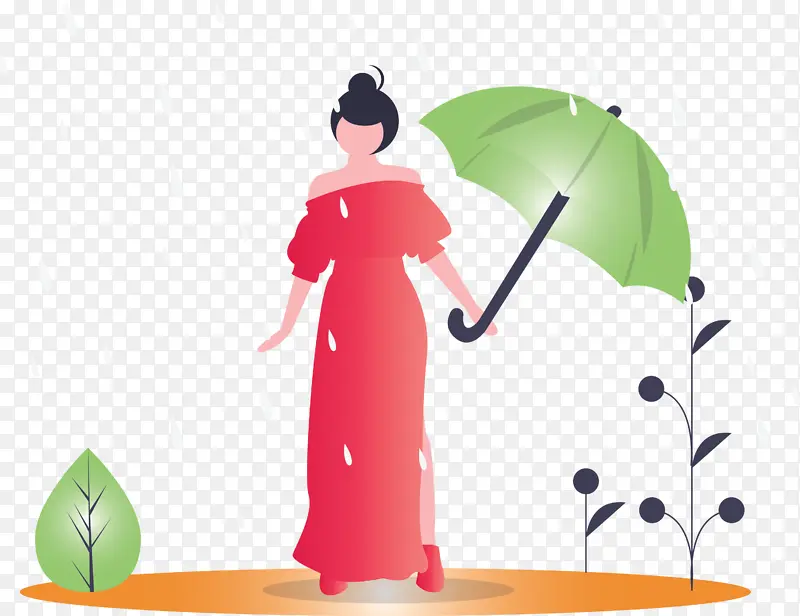 春天下雨了