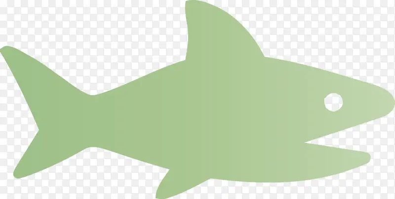 小鲨鱼 鲨鱼 绿色
