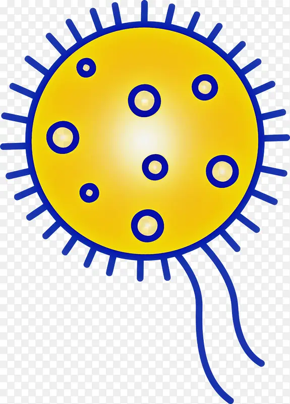 细菌 病毒 黄色