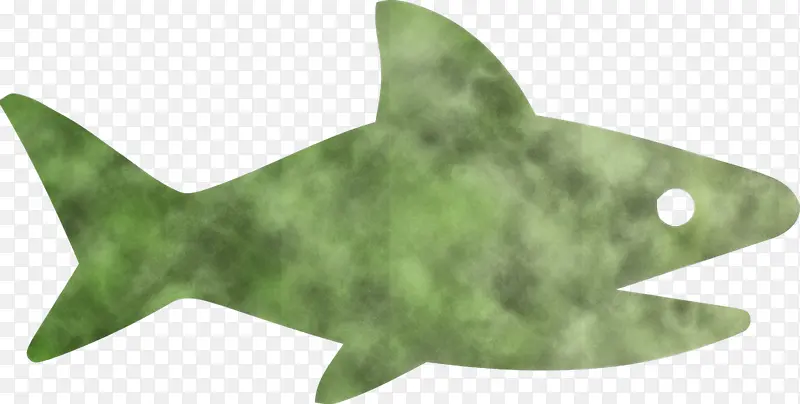 小鲨鱼 鲨鱼 绿色