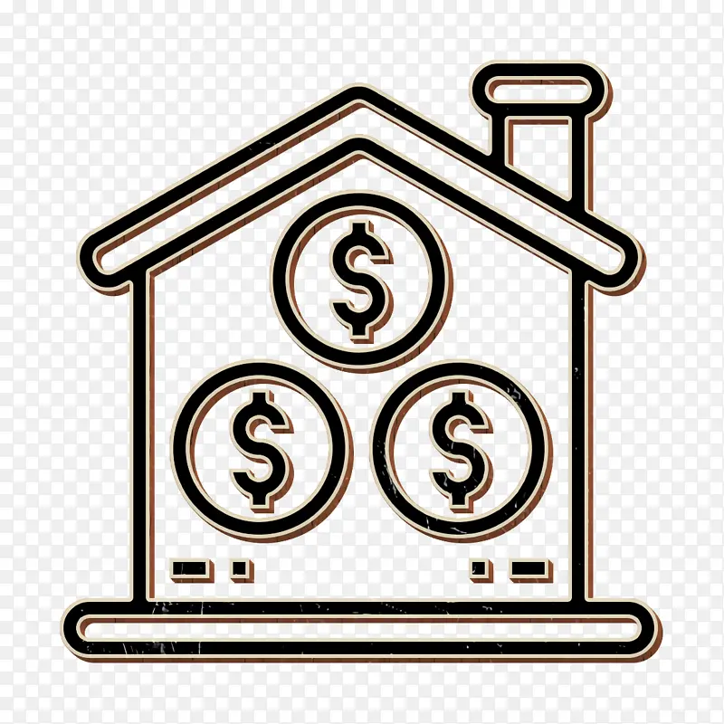 住宅图标 租金图标 硬币图标PNG图片素材下载_图片编号7034972-PNG素材网