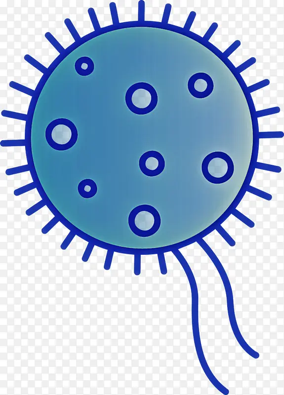 细菌细菌病毒蓝色圆圈