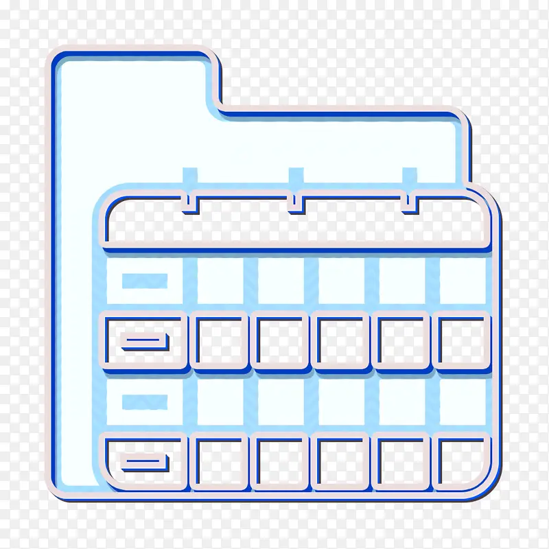 文件夹和文档图标 日历图标 矩形