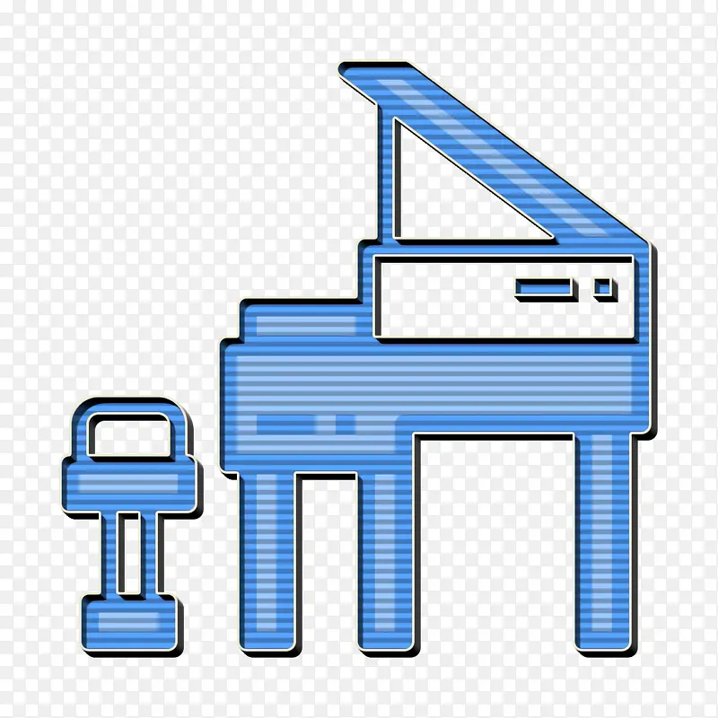 大钢琴图标 家用设备图标 钢琴图标