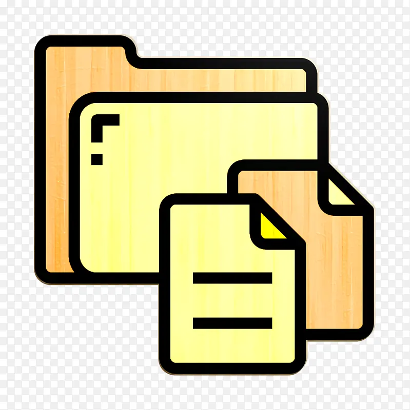 文件夹和文档图标 文件和文件夹图标 文件图标
