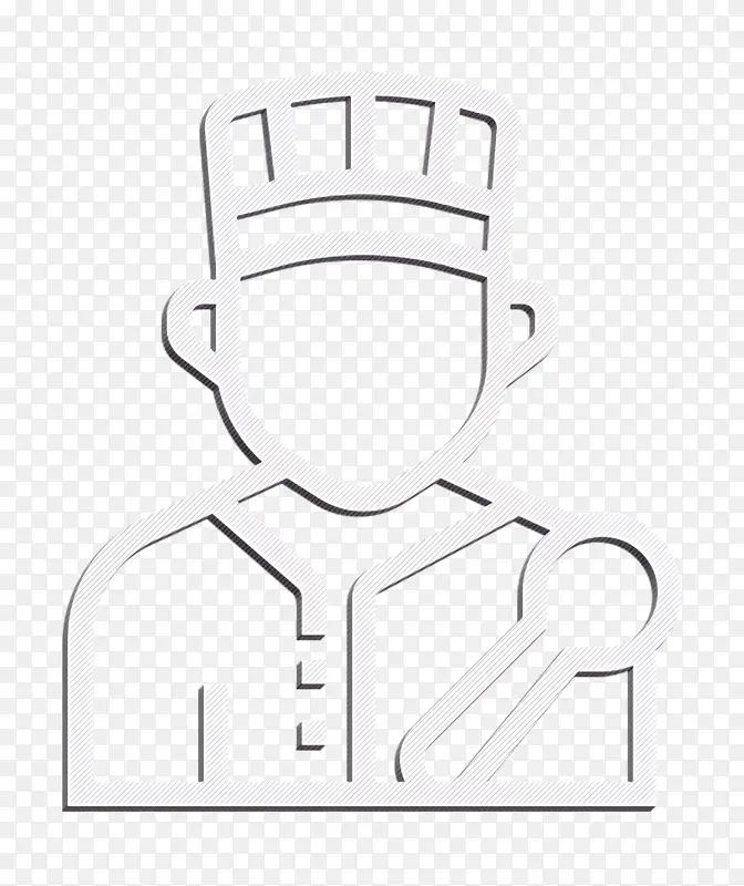 工作和职业图标 厨师图标 标志