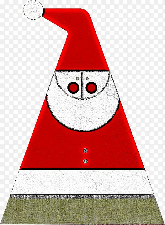 圆锥体 圣诞老人 三角形